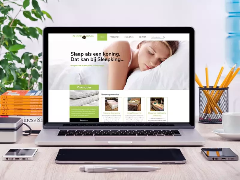 Een nieuwe website voor Sleepking