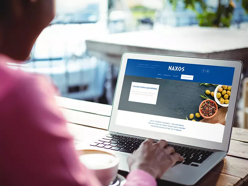 Website laten maken voor restaurant Naxos Aalst