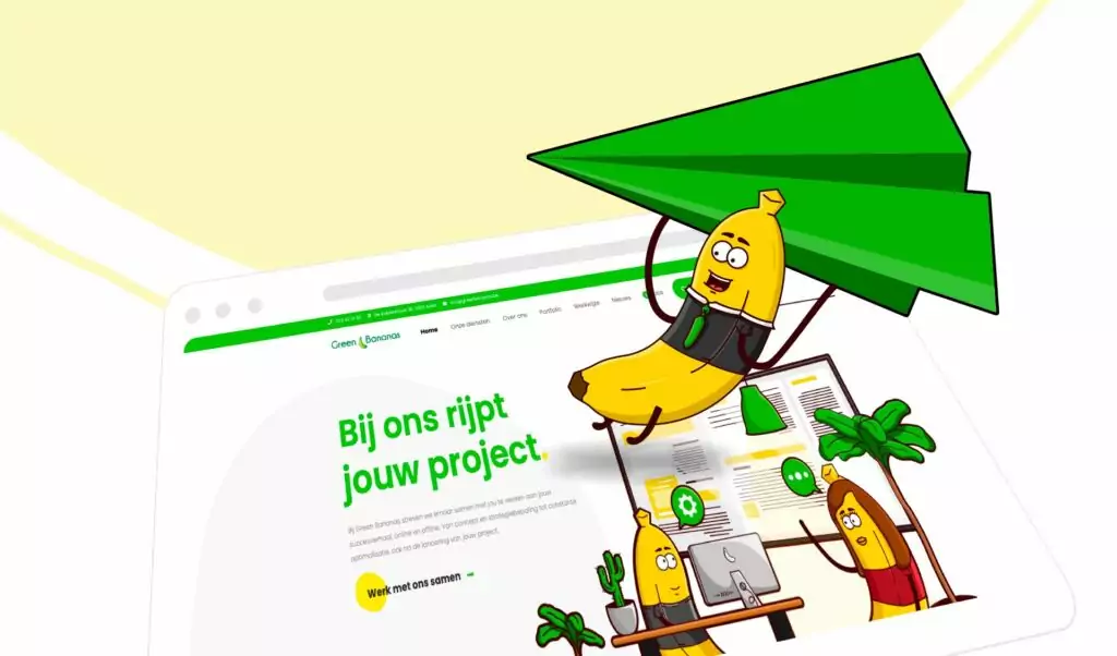 Wat is een landingspagina? Green Bananas informatie